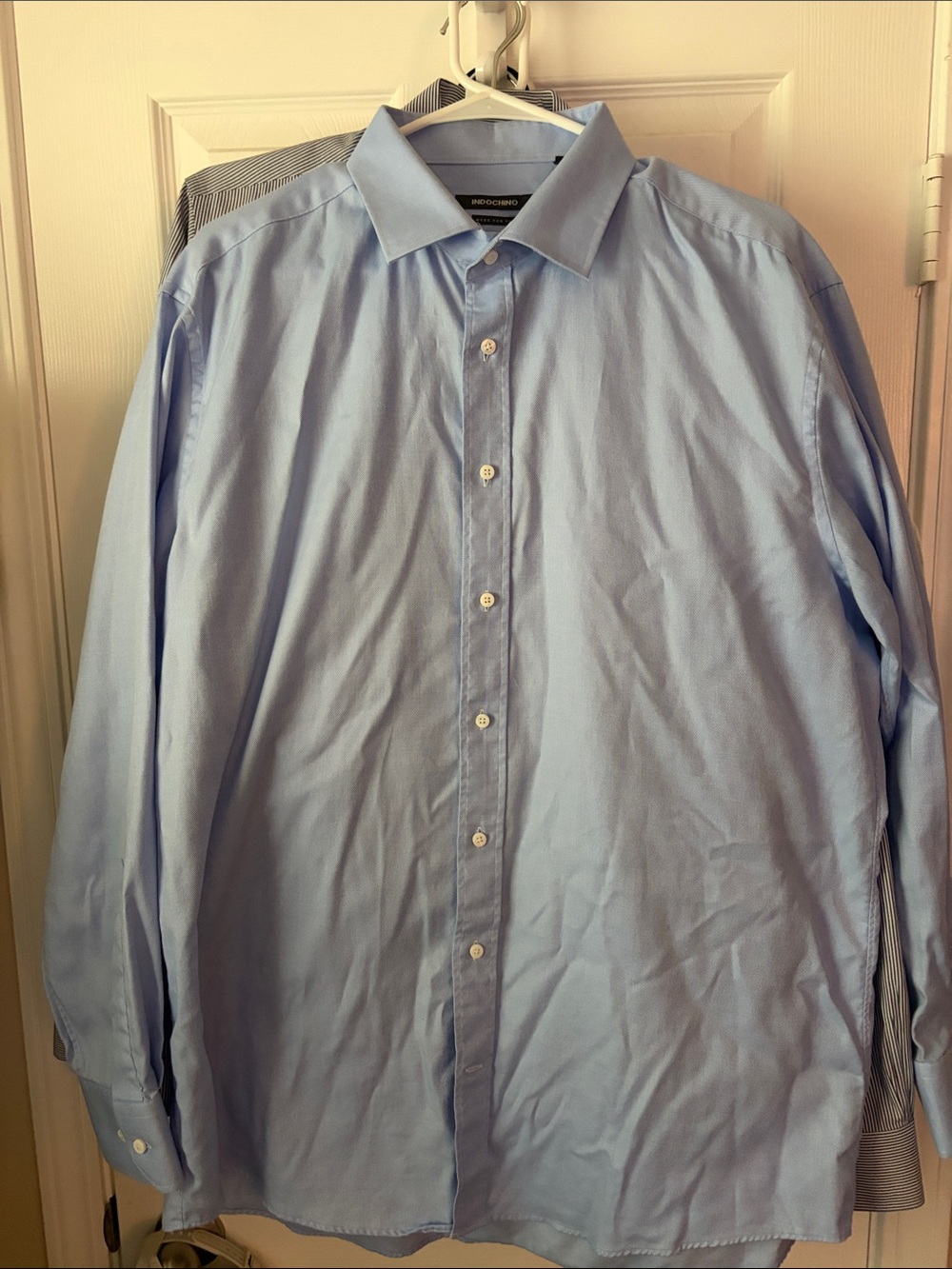 Men's Light Blue Dress Shirt with Point Collar - INC International Concepts